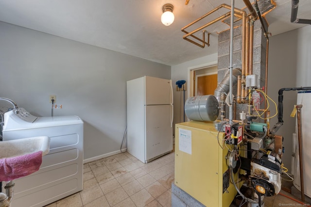 28 Clementel Dr, Durham, CT 06422 - washroom featuring washer and dryer and light tile patterned flooring