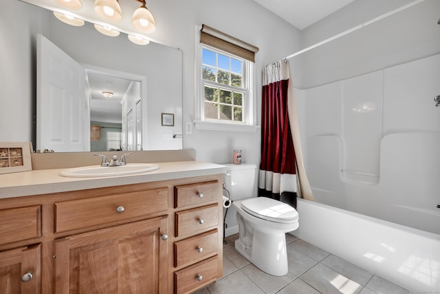 71 Lavender Ln Unit 71, South Windsor, CT 06074 - bathroom featuring tile patterned floors, vanity, and shower / bathtub combination with curtain