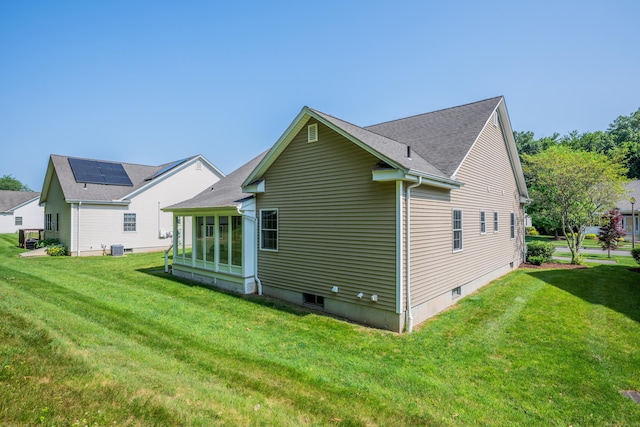 71 Lavender Ln Unit 71, South Windsor, CT 06074 - back of property featuring a yard and a shingled roof