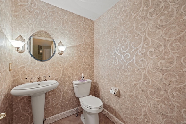 100 Chandler, Windsor, CT 06095 - bathroom featuring wallpapered walls and tile patterned floors