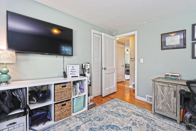 30 Wilcox Rd, Milford, CT 06460 - home office with wood finished floors and baseboards