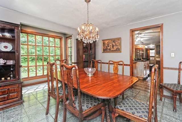 55 Gate Way, Hamden, CT 06518 - dining room featuring a chandelier and a ceiling fan
