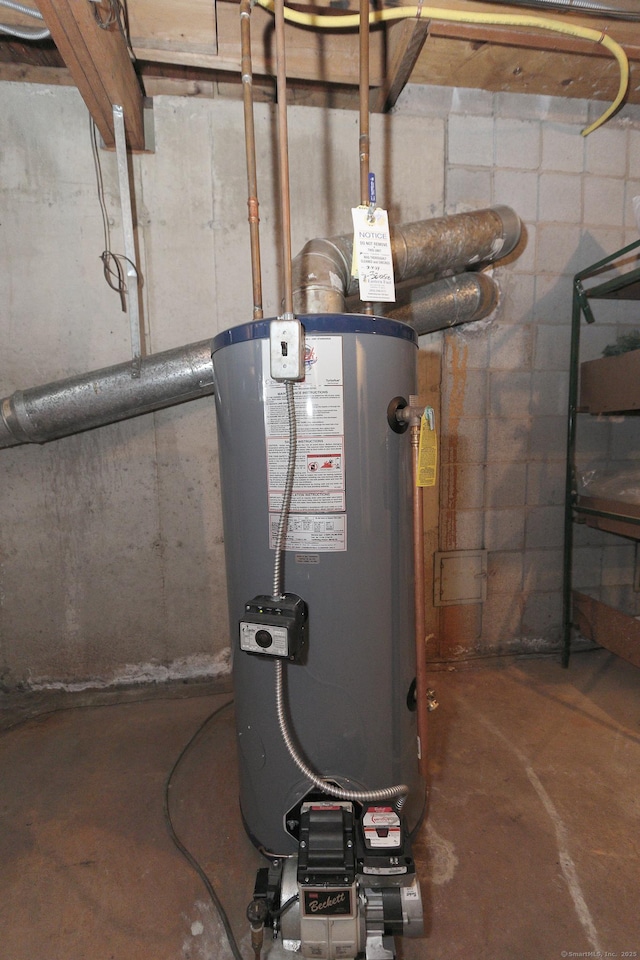 55 Gate Way, Hamden, CT 06518 - utility room with water heater
