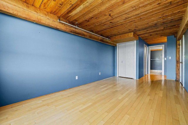 68 Thermos Ave Unit 302D, Norwich, CT 06360 - spare room with wood ceiling and hardwood / wood-style flooring