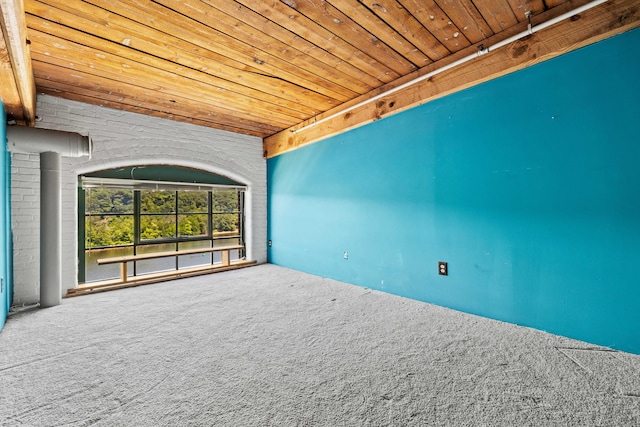 68 Thermos Ave Unit 302D, Norwich, CT 06360 - empty room featuring wooden ceiling and carpet floors