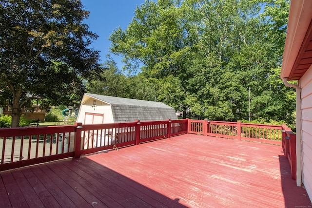 26 Hunt Ln, East Haven, CT 06512 - deck with a storage shed