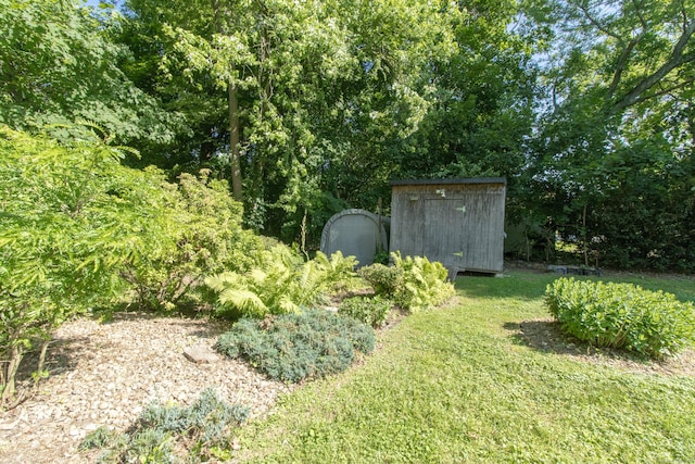 26 Hunt Ln, East Haven, CT 06512 - view of green lawn with a storage unit