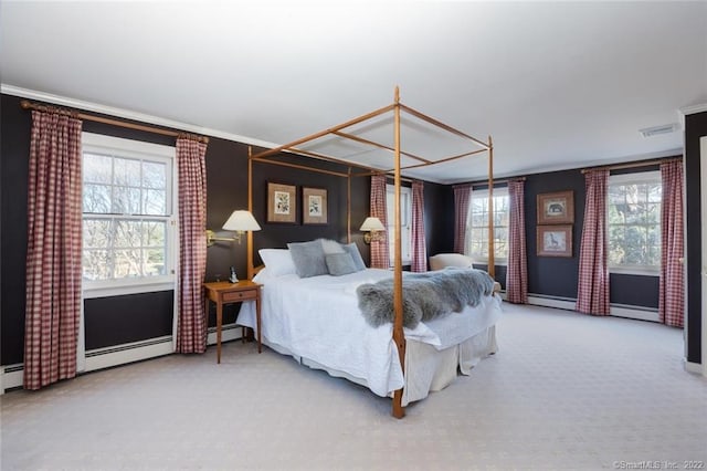 300 Ridgefield Rd, Wilton, CT 06897 - bedroom with carpet and a baseboard heating unit