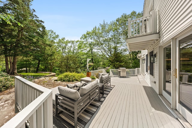 28 Great Hill Rd, Darien, CT 06820 - deck featuring outdoor lounge area