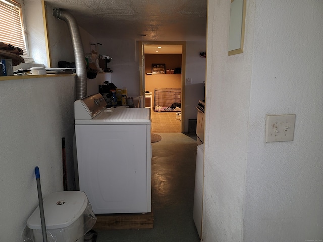 73 Newfield Ave, Bridgeport, CT 06607 - laundry area with washer and dryer and wood finished floors