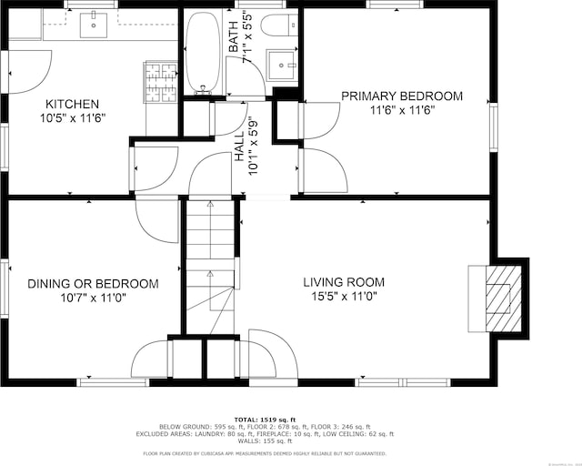 120 Nilan St, Hartford, CT 06106 - view of floor plan / room layout