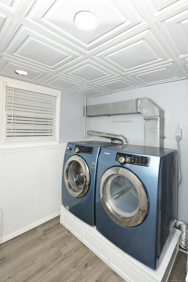 157 Windy Dr, Wolcott, CT 06705 - laundry room with independent washer and dryer and wood finished floors