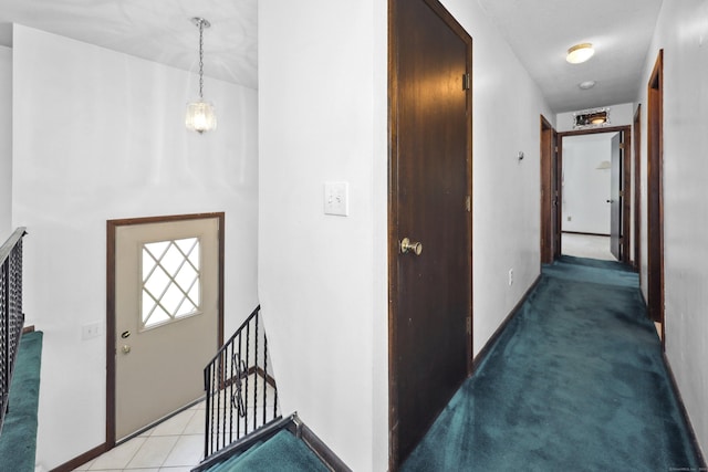 95 Hickory Rd, Naugatuck, CT 06770 - hall featuring baseboards and an upstairs landing