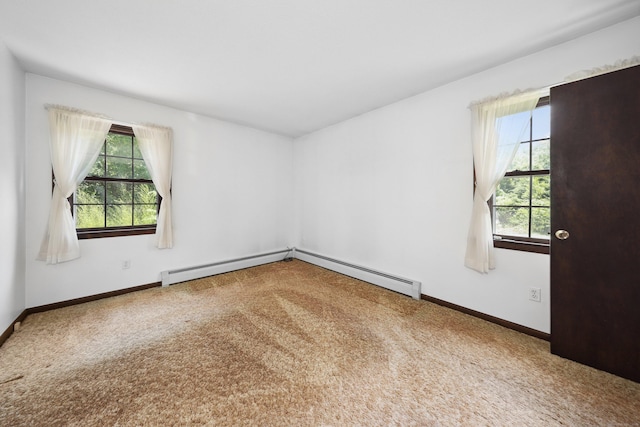 95 Hickory Rd, Naugatuck, CT 06770 - empty room featuring carpet floors and a baseboard radiator