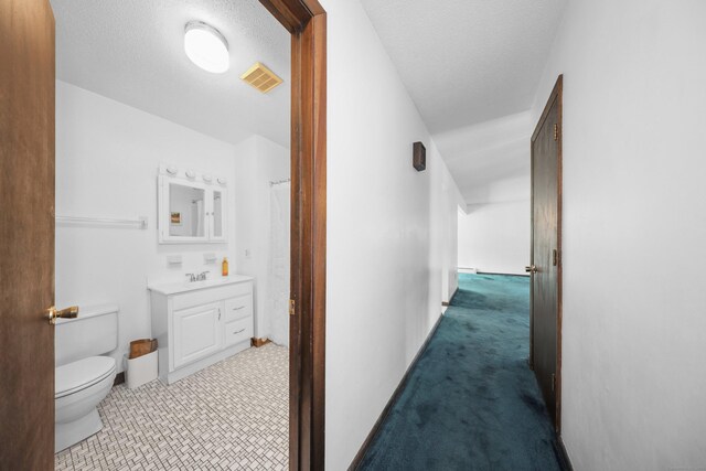 95 Hickory Rd, Naugatuck, CT 06770 - hall with a textured ceiling and a sink