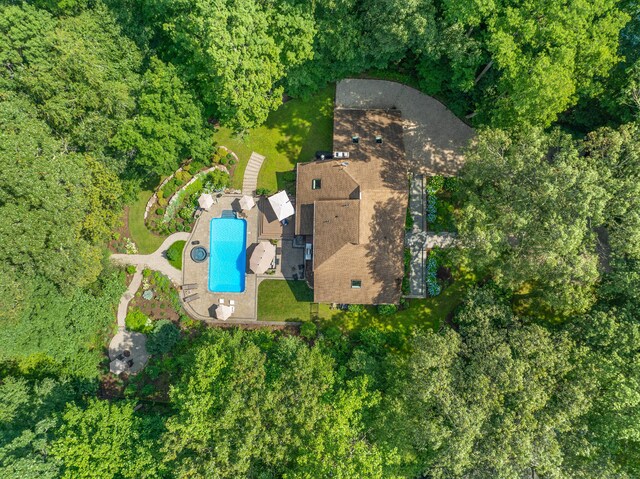 19 Pumpkin Hill Rd, Trumbull, CT 06611 - aerial overview of property's location featuring a pool