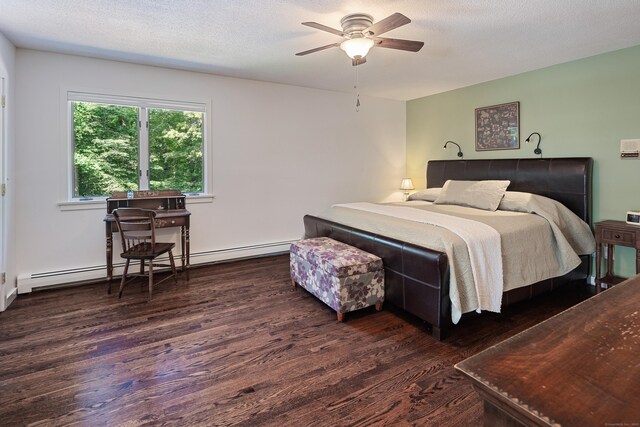 19 Pumpkin Hill Rd, Trumbull, CT 06611 - bedroom featuring wood finished floors, baseboard heating, and ceiling fan