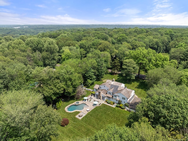 92 Hornbeam Rd, Fairfield, CT 06824 - view of subject property with a heavily wooded area