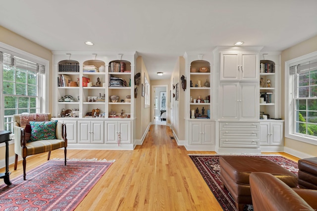 95 Cedar Swamp Rd, Chester, CT 06412 - sitting room with light wood-type flooring and recessed lighting