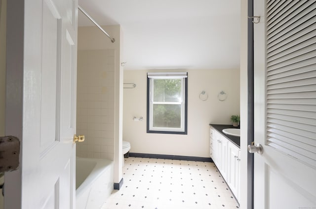 117 Long Meadow Hill Rd, Brookfield, CT 06804 - bathroom featuring vanity, tile patterned floors, and bathtub / shower combination