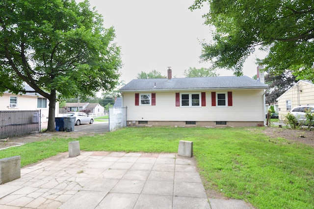 129 Tomlinson Ave, Plainville, CT 06062 - view of front facade featuring a chimney and a patio