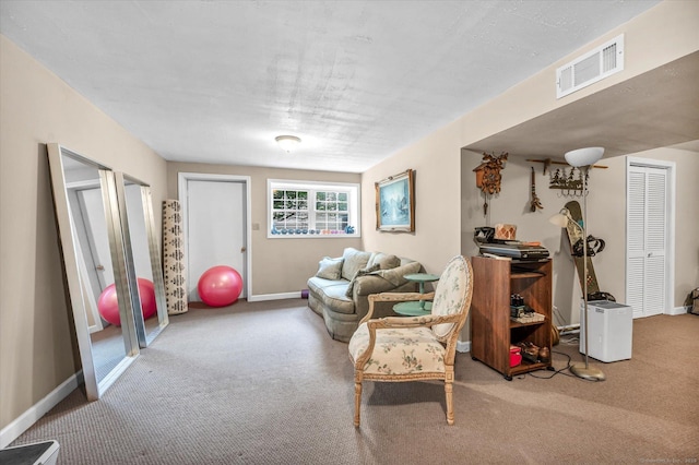 18 Overlook Ave, Middletown, CT 06457 - carpeted living room with baseboards