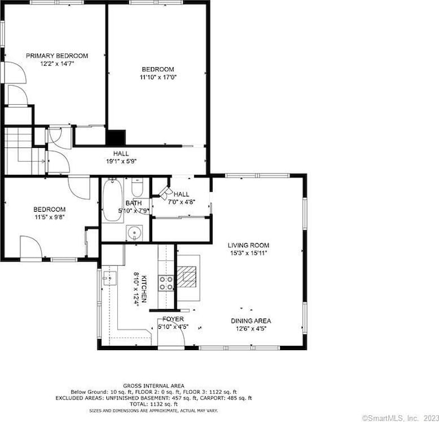 7 Calvin Rd, Wilton, CT 06897 - view of floor plan / room layout