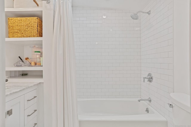 7 Calvin Rd, Wilton, CT 06897 - full bath featuring shower / bath combo with shower curtain and vanity
