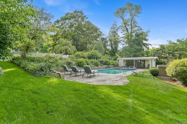 7 Calvin Rd, Wilton, CT 06897 - view of pool with a patio area