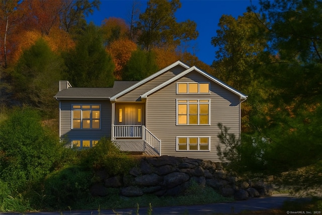 11 Squantz View Dr, New Fairfield, CT 06812 - view of front of home with a chimney