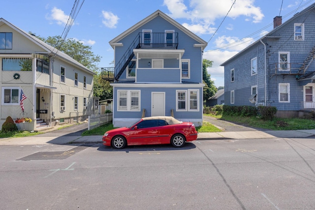 85 Twiss St, Meriden, CT 06450 - view of front of home with a balcony
