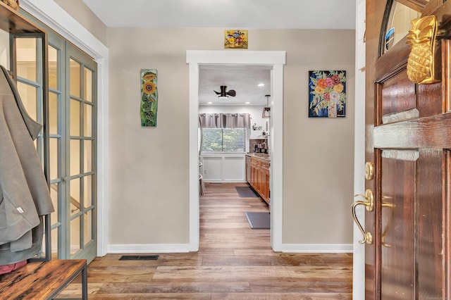 92 Seminole Ln Unit B, Stratford, CT 06614 - corridor with wood finished floors and baseboards