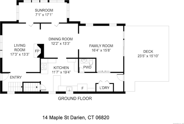 14 Maple St, Darien, CT 06820 - view of property floor plan