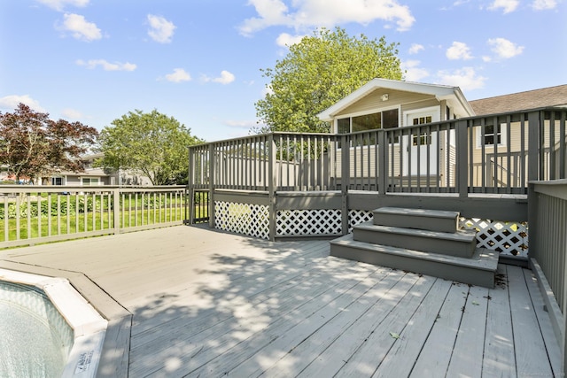 66 Pinnacle Rd, Bristol, CT 06010 - view of wooden deck