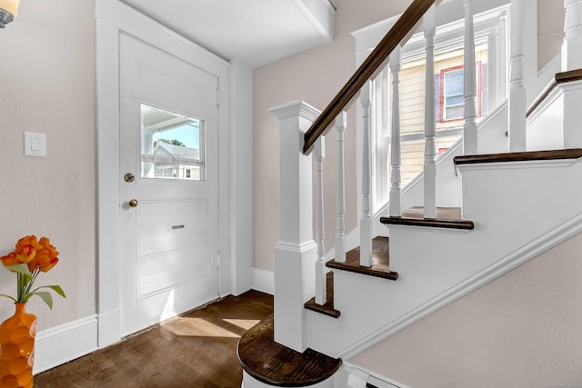 300 Central Ave, Norwich, CT 06360 - foyer featuring wood finished floors and stairs