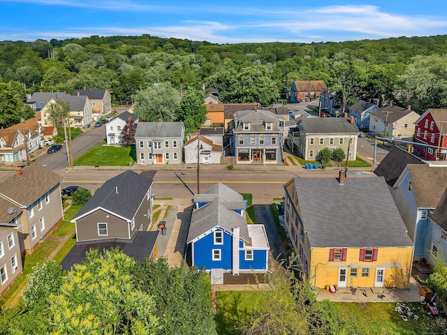 300 Central Ave, Norwich, CT 06360 - aerial perspective of suburban area featuring a heavily wooded area