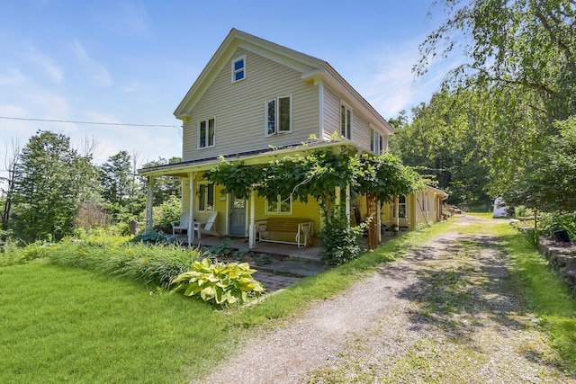 279 Pratt St, Winchester, CT 06098 - view of front of home featuring driveway and covered porch
