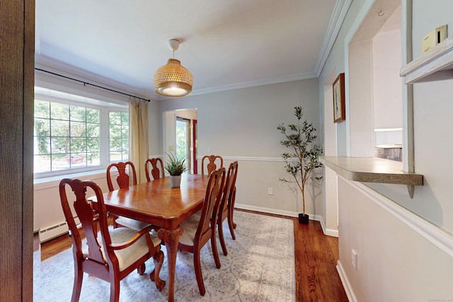 1 Whippoorwill Ln, Brookfield, CT 06804 - dining space with wood finished floors and crown molding