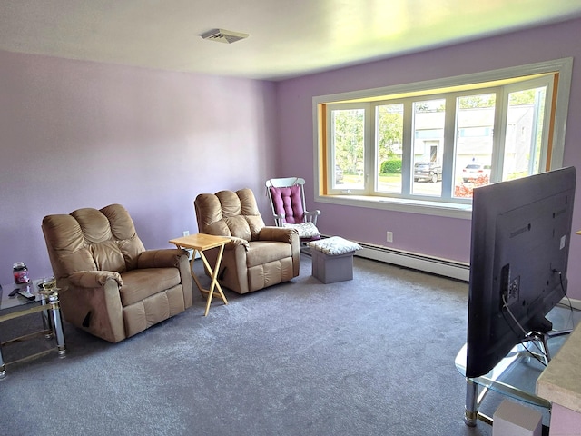 51 Peppermint Ln, Bristol, CT 06010 - sitting room with a baseboard radiator and carpet floors