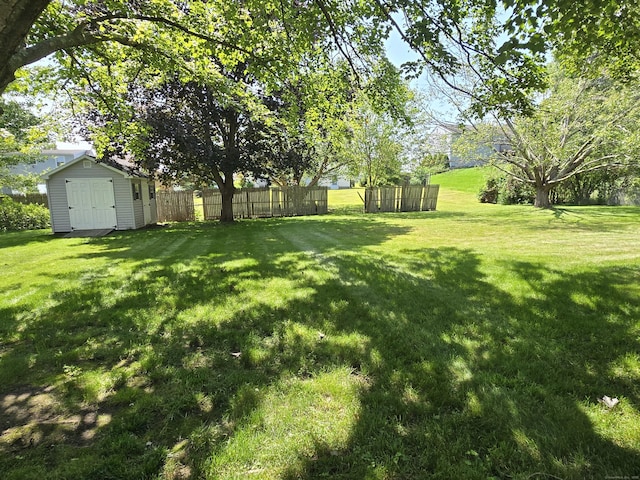 51 Peppermint Ln, Bristol, CT 06010 - view of yard with a shed