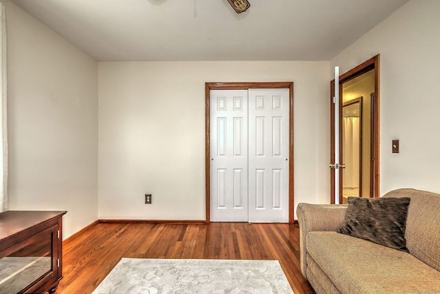 55 Mary Ellen Dr, Milford, CT 06460 - sitting room with ceiling fan and wood finished floors