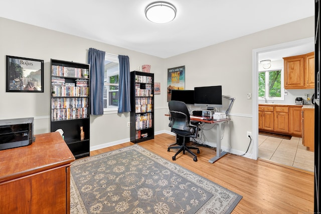 108 Pilgrim Dr, Windsor, CT 06095 - office area featuring light wood finished floors