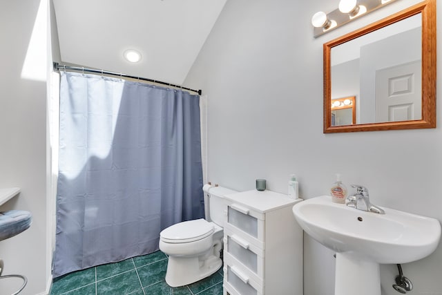 108 Pilgrim Dr, Windsor, CT 06095 - bathroom with tile patterned floors and a shower with shower curtain