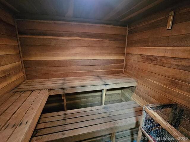 31 Woodland St Unit 7F, Hartford, CT 06103 - relaxing sauna with wooden walls and wood ceiling