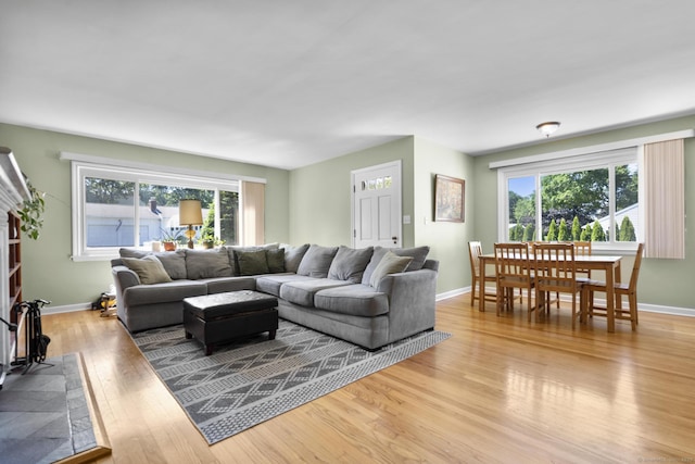 5 Greenfield Dr, Ansonia, CT 06401 - living area featuring wood finished floors and baseboards