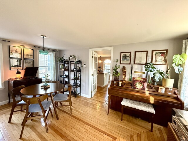 28 Grand St, New London, CT 06320 - dining area featuring plenty of natural light and light wood-style flooring