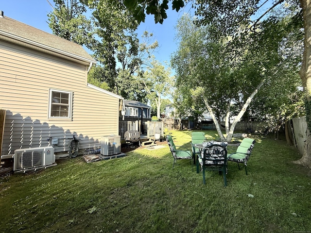 28 Grand St, New London, CT 06320 - fenced backyard featuring a deck
