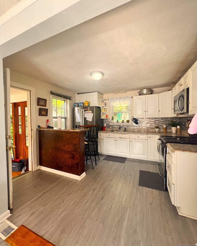 30 Roulin St, Torrington, CT 06790 - kitchen featuring stainless steel appliances, wood finished floors, and healthy amount of natural light