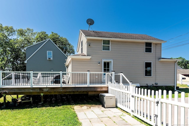 8 Johnson St, Stonington, CT 06379 - back of house featuring a wooden deck