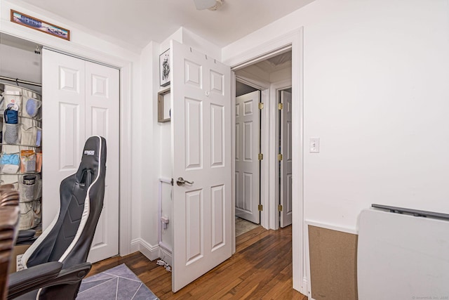 8 Johnson St, Stonington, CT 06379 - home office featuring wood finished floors